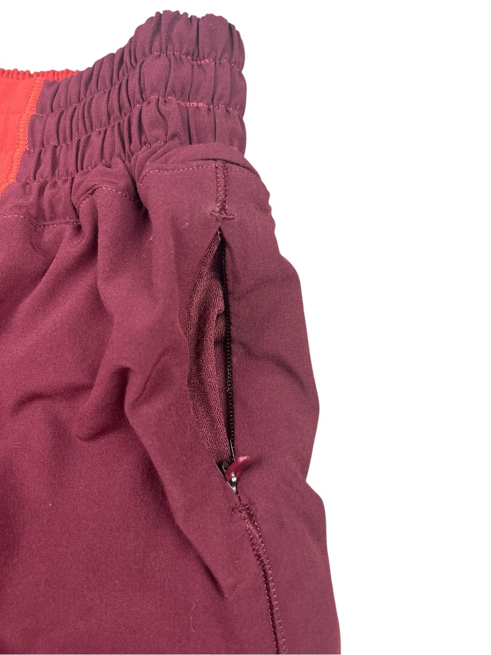 Lululemon Hotty Hot Short Women’s 4 Red Merlot Colorblock Athletic Running Lined - Picture 6 of 12